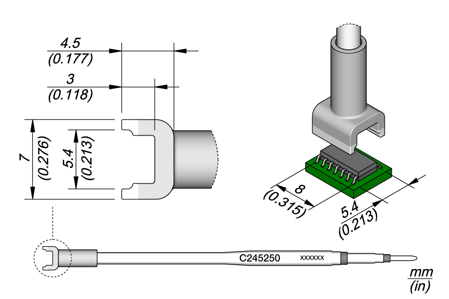 C245250 - Dual In Line Cartridge 5.4 x 8